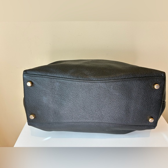 Coach Mini Emma Satchel in Black Refined Pebble Leather with Wallet - Picture 7 of 13